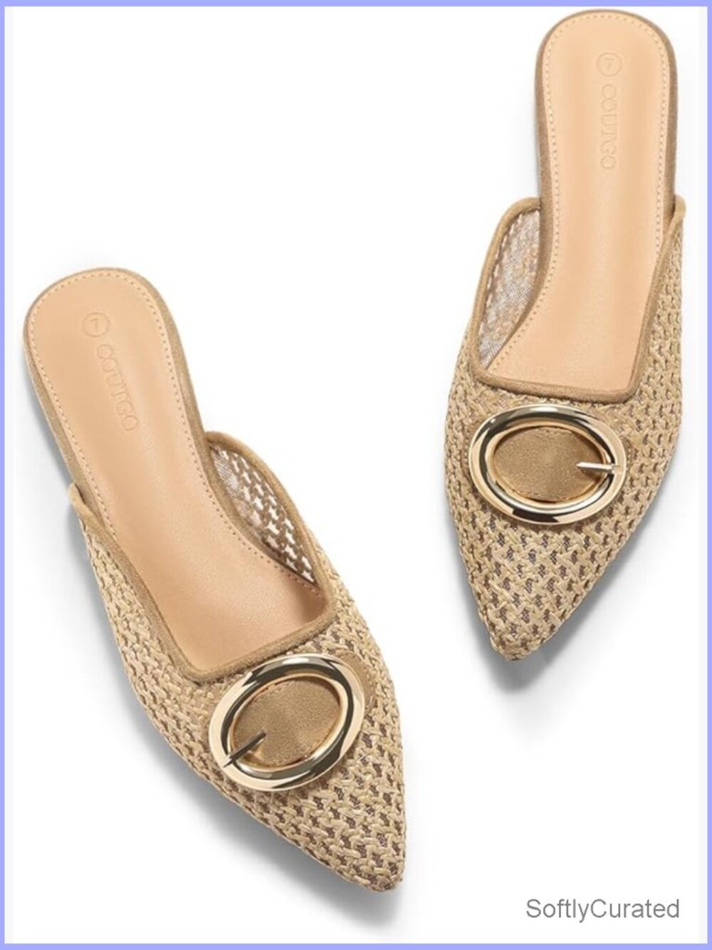 Womens Mules Flats Closed Pointed Toe Slip On Slides Summer Dress Shoes